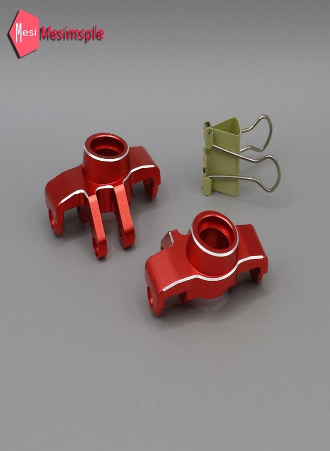 Mesimsple Alloy Steering Knuckles Caster Blocks 6061 Alum ARA330807 for Arrma 1/18 Granite Typhon Grom Mega 380 Front Hub Carrier Upgrades Part Red - Image 3